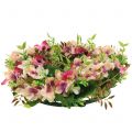 Floristik24 Corona de flores con hortensia y bayas rosa Ø30cm