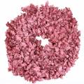 Floristik24 Corona de hojas de roble rosa encerado Ø38cm
