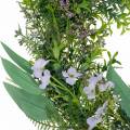 Floristik24 Guirnalda decorativa eucalipto, helecho, flores Guirnalda artificial Guirnalda de mesa