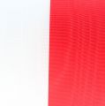 Guirnalda de cintas muaré blanco-rojo 125 mm
