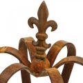 Corona decorativa vintage pátina decoración de metal Ø20cm H28cm | Floristik24.es
