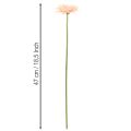 Flores artificiales de gerbera color albaricoque, 47 cm, 6 unidades | Floristik24.es