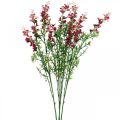 Floristik24 Flor de prado artificial flores de seda rosa perenne flores artificiales 4 piezas