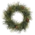 Floristik24 Corona de ramas de pino artificiales con piñas de 60 cm