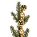 Rama de abeto artificial con mini adornos navideños dorados, 46 cm, 2 unidades. | Floristik24.es