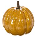 Calabaza de cerámica con cara,