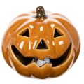Calabaza de cerámica con luz