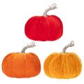 Calabaza de tela como decoración de mesa, decoración otoñal, 13 cm, 3 piezas | Floristik24.es