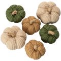 Floristik24 Calabazas decorativas de punto, decoración otoñal, 10 cm, 6 unidades