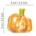 Calabazas decorativas para la decoración de mesa otoñal, 6 cm, 2 unidades | Floristik24.es