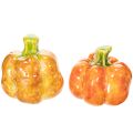 Floristik24 Calabazas decorativas para la decoración de mesa otoñal, 6 cm, 2 unidades