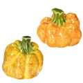 Floristik24 Figura de calabaza para decoración de mesa otoñal, decoración de otoño, 10 cm, 2 piezas