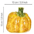 Figura de calabaza para decoración de mesa otoñal, decoración de otoño, 10 cm, 2 piezas | Floristik24.es