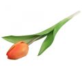Floristik24 Flor artificial Tulipán naranja Real Touch flor de primavera H21cm