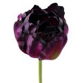 Floristik24 Flores artificiales Tulipanes Púrpura-Verde 84cm - 85cm 3pcs
