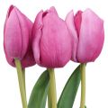 Floristik24 Flores artificiales tulipán rosa, flor de primavera L48cm lote de 5