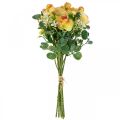 Floristik24 Ramo de flores artificiales deco ranunculus artificial amarillo 32cm