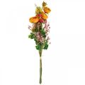 Floristik24 Ramo artificial Rosas artificiales Flores de pradera 59cm