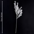 Rama artificial esmerilada decorativa para invierno, color blanco, 78 cm, 2 unidades | Floristik24.es