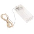 Guirnalda de luces LED para interiores, funciona con pilas, luz blanca cálida, 30 LED, 3 m, 6 unidades | Floristik24.es