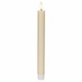 Vela LED cónica blanca con luz blanca cálida, 24 cm, con temporizador, 2 unidades. | Floristik24.es