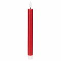 Floristik24 Vela LED cónica, roja con luz blanca cálida, 24 cm, 2 unidades