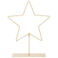 Floristik24 Estrella con 50 LED, adorno de mesa de metal, funciona con pilas, para uso en interiores, 33 cm.