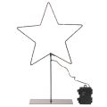 Estrella LED con compartimento para pilas y soporte para alféizar o mesa (46 cm). | Floristik24.es
