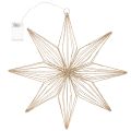 Estrella decorativa LED de alambre para colgar, para uso interior, funciona con pilas, 51 cm. | Floristik24.es