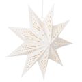 Floristik24 Decoración navideña LED en forma de estrella para colgar, luz blanca cálida, para interiores, 38 cm.