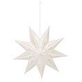 Decoración navideña LED en forma de estrella para colgar, luz blanca cálida, para interiores, 38 cm. | Floristik24.es