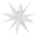 Floristik24 Estrella LED decorativa, luz blanca cálida, para exteriores, con temporizador, 40 cm.