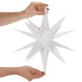 Estrella LED decorativa, luz blanca cálida, para exteriores, con temporizador, 40 cm. | Floristik24.es