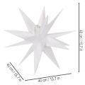 Estrella LED decorativa, luz blanca cálida, para exteriores, con temporizador, 40 cm. | Floristik24.es