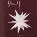 Estrella LED decorativa, luz