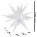 Estrella LED navideña blanca cálida con temporizador para exteriores, 60 cm | Floristik24.es
