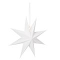 Floristik24 Estrella colgante LED con temporizador, luz blanca cálida, para exteriores, 38 cm.