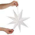 Estrella colgante LED con temporizador, luz blanca cálida, para exteriores, 38 cm. | Floristik24.es