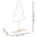 Silueta de árbol de Navidad con 60 LED blancos cálidos para decoración de mesas de interior, 37 cm. | Floristik24.es