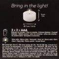 Vela LED XL Tealight blanca de