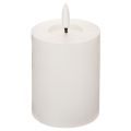 Floristik24 Vela LED cilíndrica, parpadeante, con temporizador, Ø7cm, 12cm