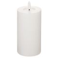 Vela LED cilíndrica, parpadeante, con temporizador, Ø7cm, 16cm | Floristik24.es