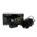 Floristik24 Cadena de luces LED arroz 180s 13,5m negro/blanco cálido