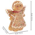 Figura decorativa artificial de hombre de jengibre, 8 cm, 3 piezas | Floristik24.es