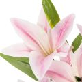 Lirio artificial, flor de tallo, decoración, 68 cm, 3 piezas | Floristik24.es