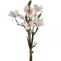 Floristik24 Ramas de magnolia artificial Flores artificiales rosadas H40cm 4 piezas en ramo
