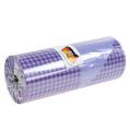 Floristik24 Puño de papel a cuadros violeta 25cm 100m