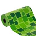 Floristik24 Papel para dobladillos de ramos de flores con diseño de mosaico, 25 cm x 100 m