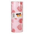 Floristik24 Papel para puños papel de seda corazones rosas 25cm 100m