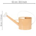 Regadera decorativa de metal, estilo vintage, marrón claro, 52,5 cm - maceta para decoración de mesa y decoración de verano | Floristik24.es